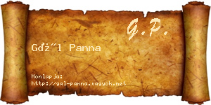 Gál Panna névjegykártya