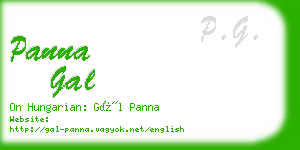 panna gal business card